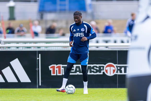 August 20, 2026, Soccer, FC Schalke 04 Junior Dina Ebimbe Training Session, FC Schalke 04 Gelsenkirchen Training Facility, FC Schalke 04, North Rhine-Westphalia, Germany, xRHR PHOTO YYx Copyright: RHR-FOTOx RHR-FOTO YY