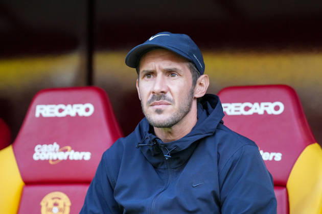 Julian Schuster, SC Freiburg, Coach, Scotland, Soccer, UEFA Conference League, Playoffs, First Leg, 2026–2027, Motherwell FC vs. SC Freiburg, August 20, 2026, Fir Park Stadium, Motherwell, Fir Park Stadium, North Lanarkshire, Scotland Copyright: xArnexAmbergx