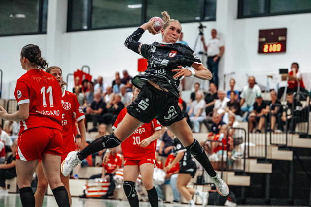 Nora Erhardt, SG Nürtingen Zizishausen, No. 14 (GER), 1, FSV Mainz 05 vs. SG Nürtingen Zizishausen, DHB Women s Cup, Bundesliga, Matchday 1, 2026–2027 Season, August 21, 2026 Eibner Press Photo Attila Ziga GER, 1 FSV Mainz 05 vs. SG Nürtingen Zizishausen, DHB Women’s Cup, Bundesliga, Matchday 1, 2026–2027 Season, August 21, 2026, Mainz Copyright: xEibner-Pressefotox EP_AZA
