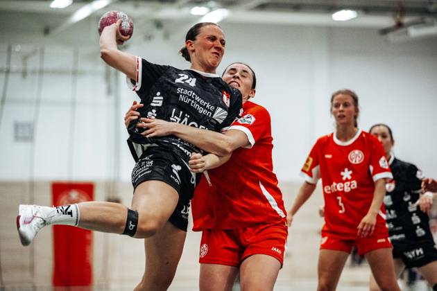 Lisa Fuchs, SG Nürtingen Zizishausen, No. 24 (GER), 1, FSV Mainz 05 vs. SG Nürtingen Zizishausen, DHB Women s Cup, Bundesliga, Matchday 1, 2026–2027 Season, August 21, 2026 Eibner Press Photo Attila Ziga GER, 1 FSV Mainz 05 vs. SG Nürtingen Zizishausen, DHB Women’s Cup, Bundesliga, Matchday 1, 2026–2027 Season, August 21, 2026, Mainz Copyright: xEibner-Pressefotox EP_AZA