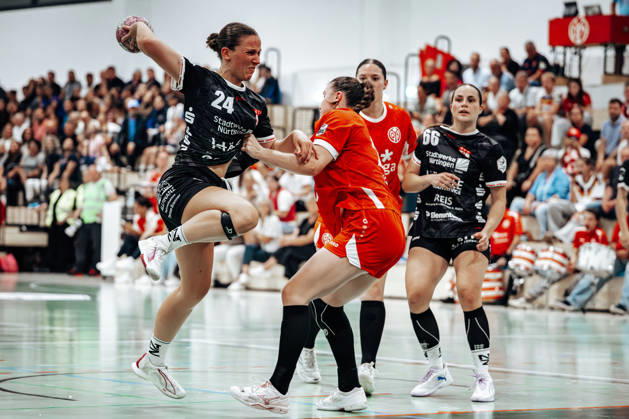 Lisa Fuchs, SG Nürtingen Zizishausen, No. 24 (GER), 1 FSV Mainz 05 vs. SG Nürtingen Zizishausen, DHB Women s Cup, Bundesliga, Matchday 1, 2026–2027 season, August 21, 2026 Eibner Press Photo Attila Ziga GER, 1 FSV Mainz 05 vs. SG Nürtingen Zizishausen, DHB Women’s Cup, Bundesliga, Matchday 1, 2026–2027 Season, August 21, 2026, Mainz Copyright: xEibner-Pressefotox EP_AZA