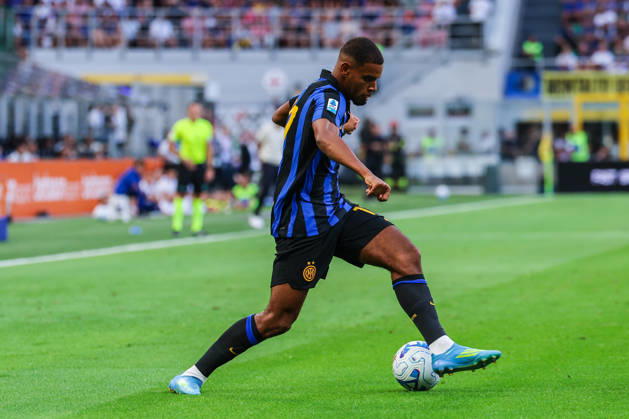 Andy Diouf of FC Internazionale seen in action during Serie A 2026 27 football match between FC Internazionale and AC Monza Italy Copyright: xBEAUTIFULxSPORTS Carabellix