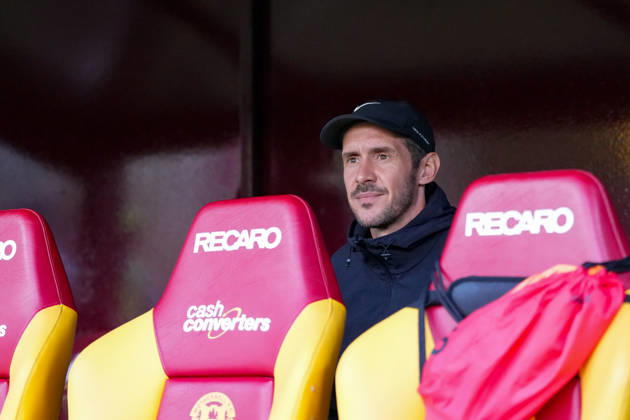 Julian Schuster, SC Freiburg, Coach, Scotland, Soccer, UEFA Conference League, Playoffs, First Leg, 2026–2027, Motherwell FC vs. SC Freiburg, August 20, 2026, Fir Park Stadium, Motherwell, Fir Park Stadium, North Lanarkshire, Scotland Copyright: xArnexAmbergx