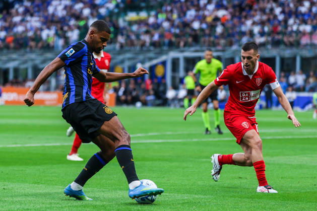 Andy Diouf of FC Internazionale seen in action during Serie A 2026 27 football match between FC Internazionale and AC Monza Italy Copyright: xBEAUTIFULxSPORTS Carabellix