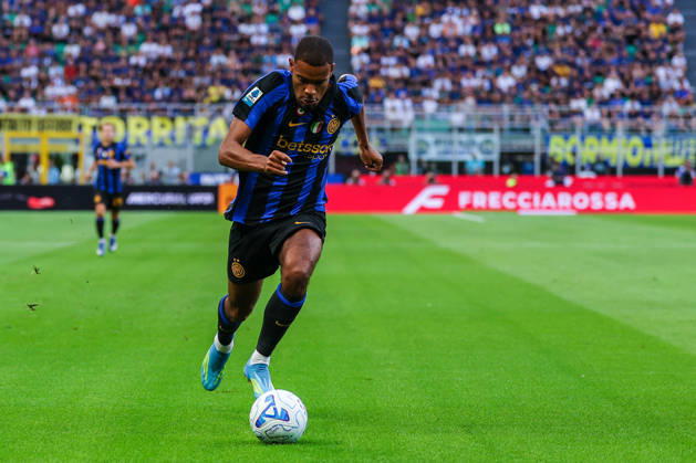 Andy Diouf of FC Internazionale seen in action during Serie A 2026 27 football match between FC Internazionale and AC Monza at Stadio Giuseppe Meazza Milan Italy on 22 August 2026. Milan Stadio Giuseppe Meazza Milan Italy Copyright: xEPhotopressx SP24-1450-075