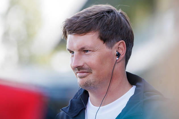 Merlin Polzin, Hamburger SV Coach, in an interview with Sky Sport GER, SC Verl vs. Hamburger SV, Soccer, DFB Cup, 1st Round, 2026–2027 Season, August 24, 2026 DFL regulations prohibit the use of photographs as image sequences and or quasi-video GER, SC Verl vs. Hamburger SV, Soccer, DFB Cup, Round 1, 2026–2027 season, August 24, 2026 Verl Copyright: xEibner-Pressefoto JanxRollingerx EP_JSK
