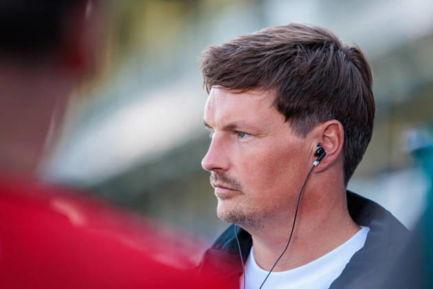 Merlin Polzin, Hamburger SV Coach, in an interview on Sky Sport GER, SC Verl vs. Hamburger SV, Soccer, DFB Cup, 1st Round, 2026–2027 Season, August 24, 2026 DFL regulations prohibit any use of photographs as image sequences and or quasi-video GER, SC Verl vs. Hamburger SV, soccer, DFB Cup, Round 1, 2026–2027 season, August 24, 2026 Verl Copyright: xEibner-Pressefoto JanxRollingerx EP_JSK