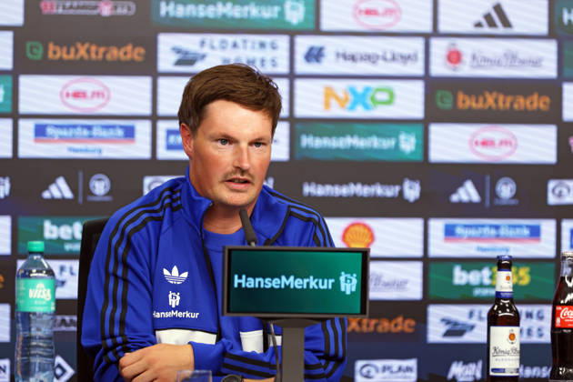 Bundesliga Matchday 1: Borussia Dortmund vs. Hamburger SV, August 27, 2026—Pre-game press conference with Hamburger SV coach Merlin Polzin