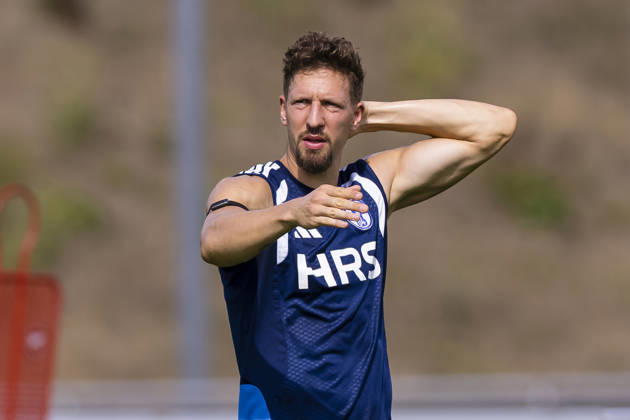 August 27, 2026, Soccer, FC Schalke 04 practice Janik Bachmann FC Schalke 04 Gelsenkirchen FC Schalke 04 training facility North Rhine-Westphalia, Germany xRHR PHOTO YYx Copyright: RHR-FOTOx RHR-FOTO YY
