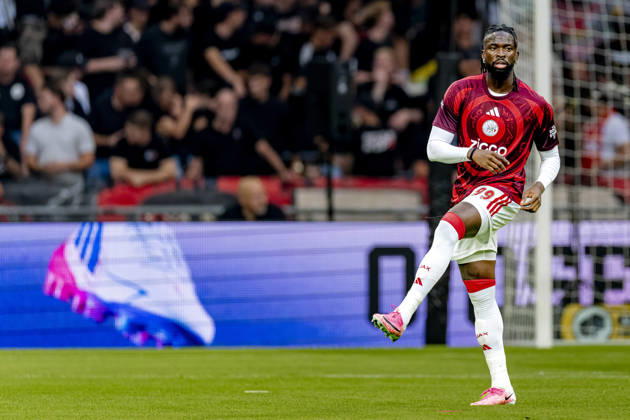AMSTERDAM: AFC Ajax Amsterdam forward Toluwalase Arokodare during the UEFA Conference League at the Johan Cruijff ArenA on August 27, 2026, in Amsterdam, the Netherlands. Photo by DeFodi Images