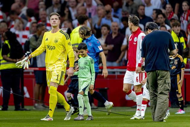 AMSTERDAM: AFC Ajax Amsterdam goalkeeper Marc ter Stegen during the UEFA Conference League at the Johan Cruijff ArenA on August 27, 2026, in Amsterdam, the Netherlands. Photo by DeFodi Images