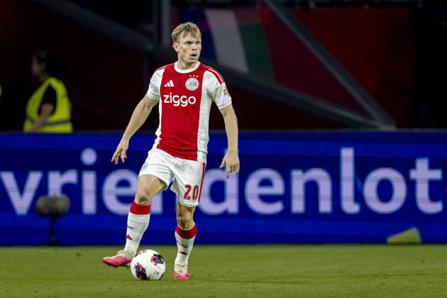 AMSTERDAM: AFC Ajax Amsterdam forward Oliver Edvardsen during the UEFA Conference League at the Johan Cruijff ArenA on August 27, 2026, in Amsterdam, the Netherlands. Photo by DeFodi Images