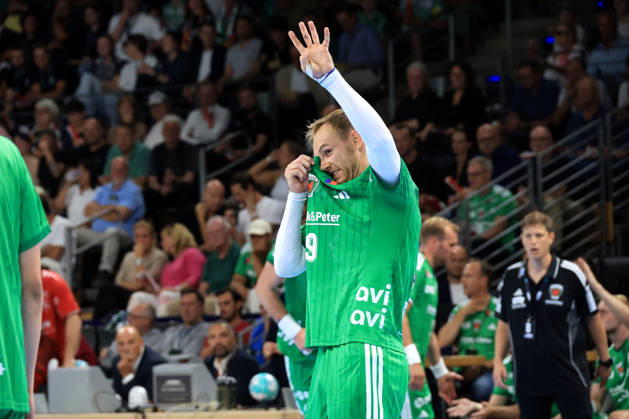 August 27, 2026, GER Germany, Handball, 1st Bundesliga, August 27, 2026, 2026–2027 Season, Berlin, Fuechse Berlin vs. Melsungen, Mathias Gidsel, Fuechse Berlin 19, Max Schmeling Halle, Berlin, Germany Copyright: xNordphotox xEnglerx