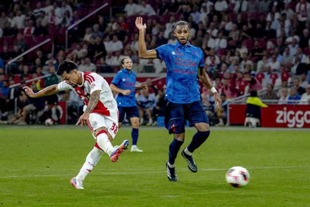 AMSTERDAM: AFC Ajax Amsterdam forward Marcos Leonardo during the UEFA Conference League at the Johan Cruijff ArenA on August 27, 2026, in Amsterdam, the Netherlands. Photo by DeFodi Images