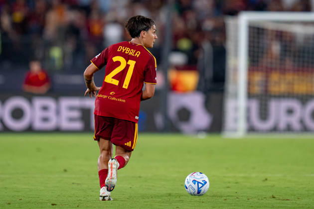 Paulo Dybala of AS Roma in action during the Serie A match between AS Roma and ACF Fiorentina at Stadio Olimpico Rome Italy on 24 August 2026. Rome Stadio Olimpico Rome Italy Copyright: xPhotoxGoalxPixx SP24-1453-196