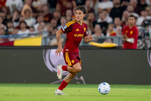 Paulo Dybala of AS Roma in action during the Serie A match between AS Roma and ACF Fiorentina at Stadio Olimpico Rome Italy on 24 August 2026. Rome Stadio Olimpico Rome Italy Copyright: xPhotoxGoalxPixx SP24-1453-231