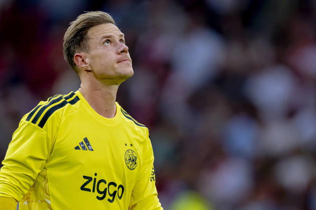 AMSTERDAM: AFC Ajax Amsterdam goalkeeper Marc ter Stegen during the UEFA Conference League at the Johan Cruijff ArenA on August 27, 2026, in Amsterdam, the Netherlands. Photo by DeFodi Images