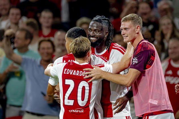 AMSTERDAM: AFC Ajax Amsterdam forward Toluwalase Arokodare during the UEFA Conference League at the Johan Cruijff ArenA on August 27, 2026, in Amsterdam, the Netherlands. Photo by DeFodi Images