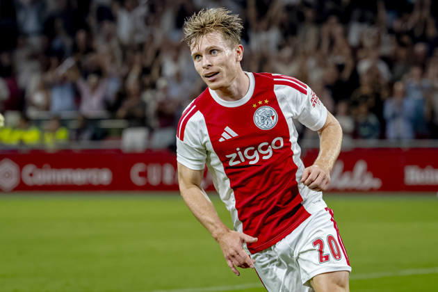 AMSTERDAM: AFC Ajax Amsterdam forward Oliver Edvardsen during the UEFA Conference League at the Johan Cruijff ArenA on August 27, 2026, in Amsterdam, the Netherlands. Photo by DeFodi Images