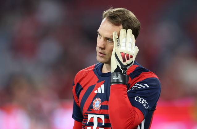 August 28, 2026, GER, Soccer, Men s, Bundesliga 1, 2026–2027 Season, Matchday 1, FC Bayern Munich vs. VfB Stuttgart Feature Highlights Goalkeeper Manuel Neuer FC Bayern Munich 01 DFB DFL regulations prohibit any use of photographs as image sequences and or quasi-video Munich Allianz Arena Bayern Germany Copyright: xNordphoto Schneiderx