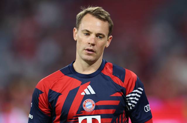 August 28, 2026, GER, Soccer, Men s, Bundesliga 1, 2026–2027 Season, Matchday 1, FC Bayern Munich vs. VfB Stuttgart Feature Highlights Goalkeeper Manuel Neuer FC Bayern Munich 01 DFB DFL regulations prohibit any use of photographs as image sequences and or quasi-video Munich Allianz Arena Bayern Germany Copyright: xNordphoto Schneiderx