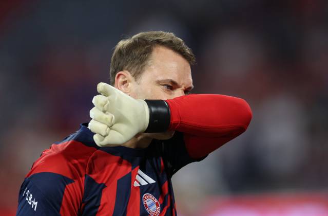 August 28, 2026, GER, Soccer, Men s, Bundesliga 1, 2026–2027 Season, Matchday 1, FC Bayern Munich vs. VfB Stuttgart Feature Highlights Goalkeeper Manuel Neuer FC Bayern Munich 01 DFB DFL regulations prohibit any use of photographs as image sequences and or quasi-video Munich Allianz Arena Bayern Germany Copyright: xNordphoto Schneiderx