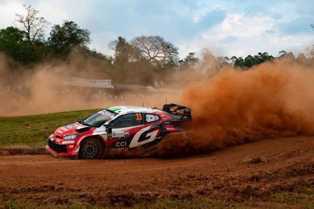 IPA87885208 - Driver Elfyn Evans and co-driver Scott Martin of the Toyota Gazoo Racing WRT team, driving a Toyota GR Yaris Rally1, will compete on the first day of the 2026 FIA World Rally Championship WRC, Motorsport Rallye, WM Ueno Rally of Paraguay on August 28 in Encarnación, Paraguay. Copyright: xLucaxBarsali IPAxSportx xx 87885208