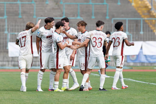 FC Augsburg II scores the goal to make it 2-1 in the match between FC Augsburg II and SC Eltersdorf, soccer, men s, Bavarian Regional League, 2026–2027, Matchday 6 on August 29, 2026, in Augsburg, Rosenaustadion, Bavaria, Germany