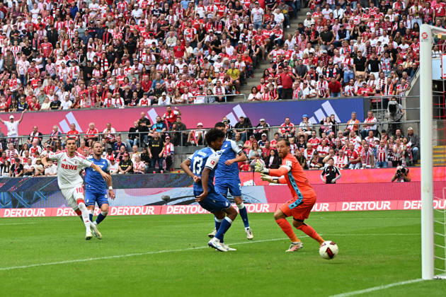 Said El Mala of 1. FC Köln scores the 1-1 goal during the Bundesliga match between 1. FC Köln and TSG Hoffenheim at RheinEnergieStadion on August 29, 2026, in Cologne, Germany. Photo by Ralf Treese, DeFodi Images. Said El Mala of 1. FC Köln scores his team’s first goal during the Bundesliga match between 1. FC Köln and TSG Hoffenheim at RheinEnergieStadion on August 29, 2026 in Cologne, Germany. Photo by Ralf Treese, DeFodi Images. DFB and DFL regulations prohibit any use of photographs as image sequences and or quasi-video. Photo by Ralf Treese, DeFodi Images.