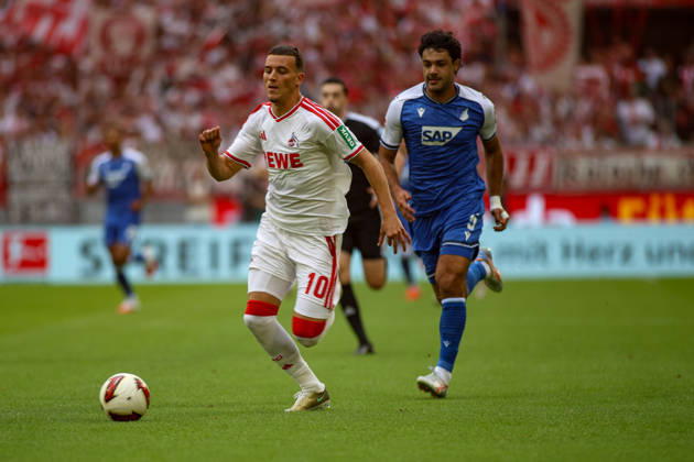 August 29, 2026, GER, Soccer, Men s, Bundesliga, 1. Bundesliga, 2026–2027 Season, 1. FC Köln vs. TSG 1899 Hoffenheim: Said El Mala (KOE) and Ozan Kabak (TSG) battle for the ball Copyright: xSvenxHanischx