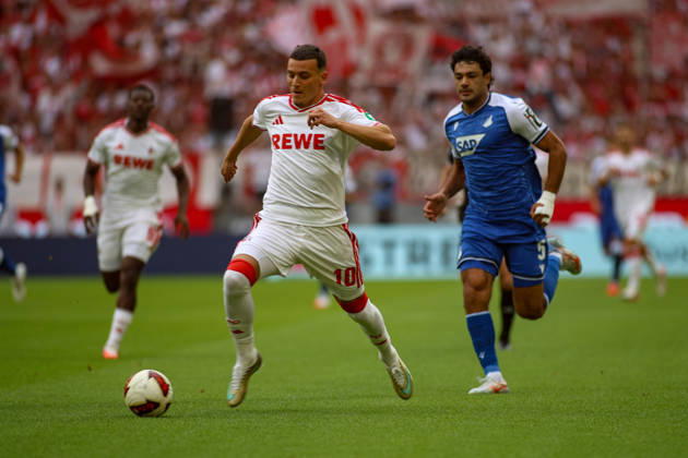 August 29, 2026, GER, Soccer, Men s, Bundesliga, 1. Bundesliga, 2026–2027 Season, 1. FC Köln vs. TSG 1899 Hoffenheim: Said El Mala (KOE) and Ozan Kabak (TSG) battle for the ball Copyright: xSvenxHanischx