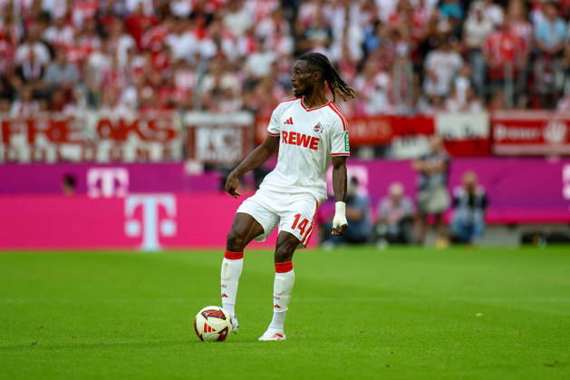 August 29, 2026, GER, Soccer, Men s, Bundesliga, 1. Bundesliga, 2026–2027 Season, 1. FC Köln vs. TSG 1899 Hoffenheim, Gideon Mensah (KOE) in action with the ball, solo play Copyright: xSvenxHanischx