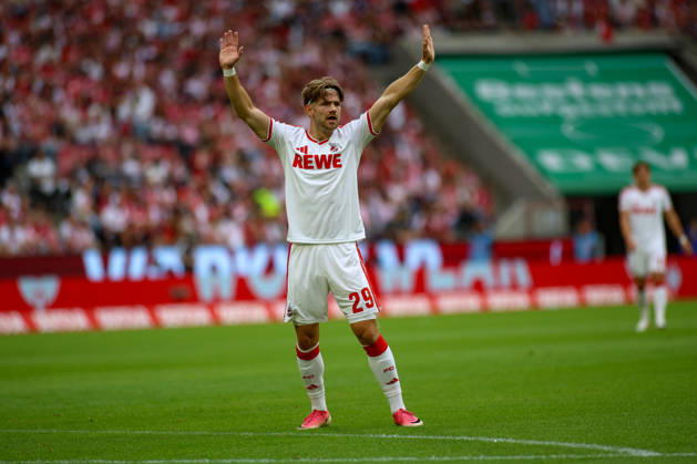 August 29, 2026, GER, Soccer, Men s, Bundesliga, 1. Bundesliga, 2026–2027 Season, 1. FC Köln vs. TSG 1899 Hoffenheim, Jan Thielmann (KOE) gesturing, gestures Copyright: xSvenxHanischx