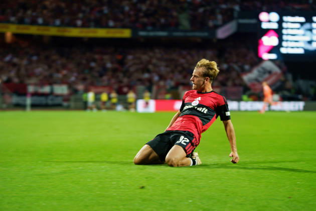 Tim Janisch, 1. FC Nuremberg, 32, GER, 1. FC Nuremberg vs. Arminia Bielefeld, Soccer, 2. Bundesliga, Matchday 3, 2026–2027 Season, August 29, 2026, DFL regulations prohibit any use of photographs as image sequences and or quasi-video, GER, 1. FC Nuremberg vs. Arminia Bielefeld, soccer, 2. Bundesliga, Matchday 3, 2026–2027 season, August 29, 2026, Nuremberg Copyright: xEibner-Pressefoto MaxxVogelx EP_MVL