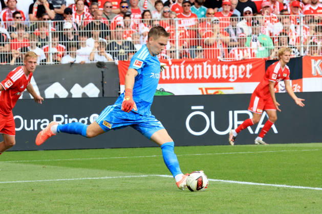 August 29, 2026, GER, Soccer, Bundesliga 1, 2026–2027, Alte Foersterei, 1. FC Union vs. Eintracht Frankfurt Matheo Raab 1. FC Union Berlin 31 1st Division DFB DFL regulations prohibit any use of photographs as image sequences and or quasi-video Berlin Stadium Alte Foersterei Berlin Germany Copyright: xNordphotox xEnglerx