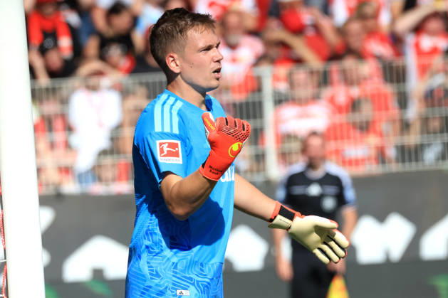 August 29, 2026, GER, Soccer, 1. Bundesliga, 2026–2027, Alte Foersterei, 1. FC Union vs. Eintracht Frankfurt Matheo Raab 1. FC Union Berlin 31 1st Division DFB DFL regulations prohibit any use of photographs as image sequences and or quasi-video Berlin Stadium Alte Foersterei Berlin Germany Copyright: xNordphotox xEnglerx