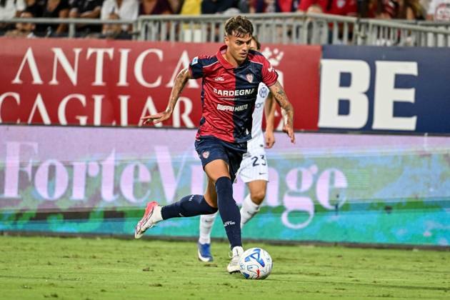 IPA87946956 - Daniel Maldini of Cagliari Calcio during the Cagliari Calcio vs. Inter - FC Internazionale Italian Serie A soccer match in Cagliari, Italy, on August 30, 2026 Copyright: xLuigixCanu IPAxSportx xx 87946956