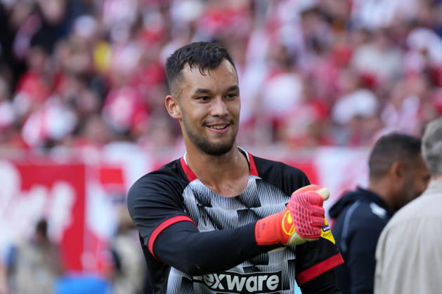 Mio Backhaus, SC Freiburg, 01, Germany, Soccer, Bundesliga 1, Matchday 1, 2026–2027, SC Freiburg vs. SV Werder Bremen, August 30, 2026, Europa-Park Stadium, Freiburg, Freiburg, Europa-Park Stadium, Baden-Württemberg, Germany Copyright: xArnexAmbergx