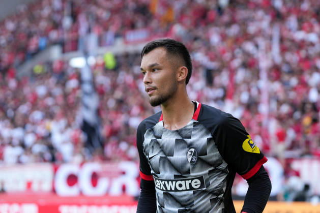 Mio Backhaus, SC Freiburg, 01, Germany, Soccer, Bundesliga 1, Matchday 1, 2026–2027, SC Freiburg vs. SV Werder Bremen, August 30, 2026, Europa-Park Stadium, Freiburg, Freiburg, Europa-Park Stadium, Baden-Württemberg, Germany Copyright: xArnexAmbergx