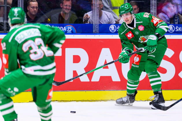 September 3, 2026: Lubos Horky of Rögle during the CHL game between HC Plzen and Rögle on September 3, 2026 in Plzen. Photo by Mathilda Schuler. BILDBYRAN code MA MA1031 ice hockey CHL Champions Hockey League HC Plzen Rögle Rögle BBENG ice hockey CHL Champions Hockey League HC Plzen Rögle Rögle BBENG Copyright: MATHILDAxSCHULER BB260903MA106