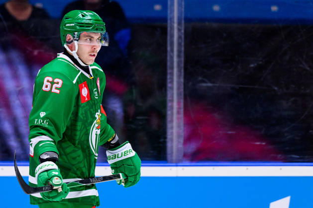 September 3, 2026: Lubos Horky of Rögle during the CHL game between HC Plzen and Rögle on September 3, 2026 in Plzen. Photo by Mathilda Schuler. BILDBYRAN code MA MA1031 ice hockey CHL Champions Hockey League HC Plzen Rögle Rögle BBENG ice hockey CHL Champions Hockey League HC Plzen Rögle Rögle BBENG Copyright: MATHILDAxSCHULER BB260903MA166