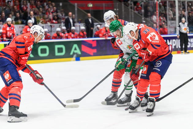 September 5, 2026: Linus Sandin of Rögle during the CHL game between Dynamo Pardubice and Rögle on September 5, 2026 in Pardubice. Photo by Mathilda Schuler. BILDBYRAN code MA MA1033 ice hockey CHL Champions Hockey League Dynamo Pardubice Rögle Rögle BBENG BBAUTO Copyright: MATHILDAxSCHULER BB260905MA010