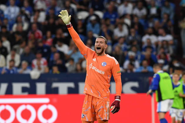 FC Schalke 04 goalkeeper Loris Karius gestures during the Bundesliga 1 match between FC Schalke 04 and FC Bayern Munich, Veltins Arena on September 5, 2026, in Gelsenkirchen, Germany. Photo by Ralf Treese, DeFodi Images. FC Schalke 04 goalkeeper Loris Karius gestures during the Bundesliga match between FC Schalke 04 and FC Bayern Munich at Veltins Arena on September 5, 2026 in Gelsenkirchen, Germany. Photo by Ralf Treese, DeFodi Images. DFB and DFL regulations prohibit any use of photographs as image sequences and or quasi-video. Photo by Ralf Treese, DeFodi Images.
