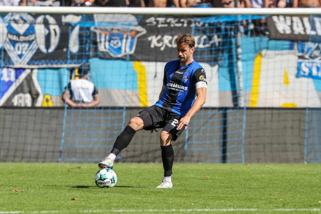 Lukas Klünter, SV Waldhof Mannheim, 24, Soccer 3rd Division, Matchday 4, SV Waldhof Mannheim vs. SC Verl on September 5, 2026, at Carl Benz Stadium in Mannheim, Germany; Carl Benz Stadium, Mannheim, Germany Copyright: xFranzxReindelx