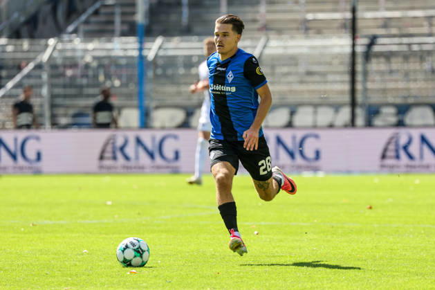 Diego Michel, SV Waldhof Mannheim, 28, Soccer 3rd Division, Matchday 4, SV Waldhof Mannheim vs. SC Verl on September 5, 2026, at Carl Benz Stadium in Mannheim, Germany; Carl Benz Stadium, Mannheim, Germany Copyright: xFranzxReindelx