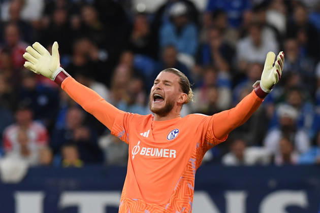 FC Schalke 04 goalkeeper Loris Karius gestures during the Bundesliga match between FC Schalke 04 and FC Bayern Munich, Veltins Arena on September 5, 2026, in Gelsenkirchen, Germany. Photo by Ralf Treese, DeFodi Images. FC Schalke 04 goalkeeper Loris Karius gestures during the Bundesliga match between FC Schalke 04 and FC Bayern Munich at Veltins Arena on September 5, 2026 in Gelsenkirchen, Germany. Photo by Ralf Treese, DeFodi Images. DFB and DFL regulations prohibit any use of photographs as image sequences and or quasi-video. Photo by Ralf Treese, DeFodi Images.