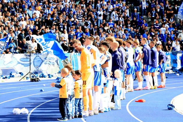 September 6, 2026, Germany, Soccer, 2. Bundesliga, Matchday, 2026–2027 Season, Berlin Olympic Stadium, Hertha BSC vs. 1. FC Magdeburg, Hertha BSC players, Hertha BSC fans, 2nd Division, DFB, DFL regulations prohibit any use of photographs as image sequences and or quasi-video. Berlin, Berlin Olympic Stadium, Berlin, Germany Copyright: xNordphotox xEnglerx