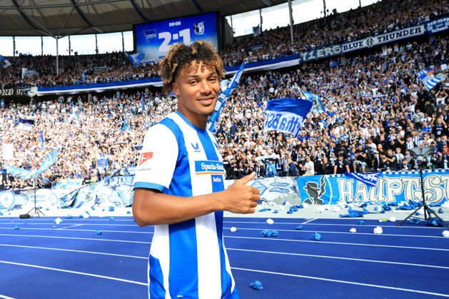 September 6, 2026, Germany, Soccer, 2. Bundesliga, Matchday, 2026–2027 Season, Berlin Olympic Stadium, Hertha BSC vs. 1. FC Magdeburg Oluwaseum Adewumi Hertha BSC Berlin 19 2nd Division DFB DFL regulations prohibit any use of photographs as image sequences and or quasi-video Berlin Berlin Olympic Stadium Berlin Germany Copyright: xNordphotox xEnglerx