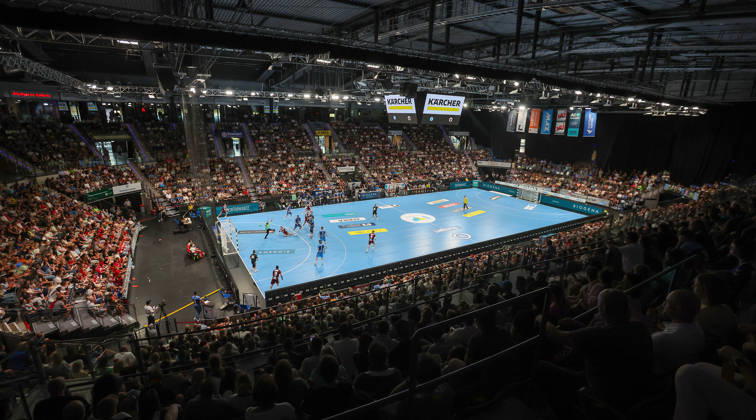 September 6, 2026, Germany, Stuttgart, Handball: TVB Stuttgart vs. Füchse Berlin, Feature: Sold-out Porsche Arena