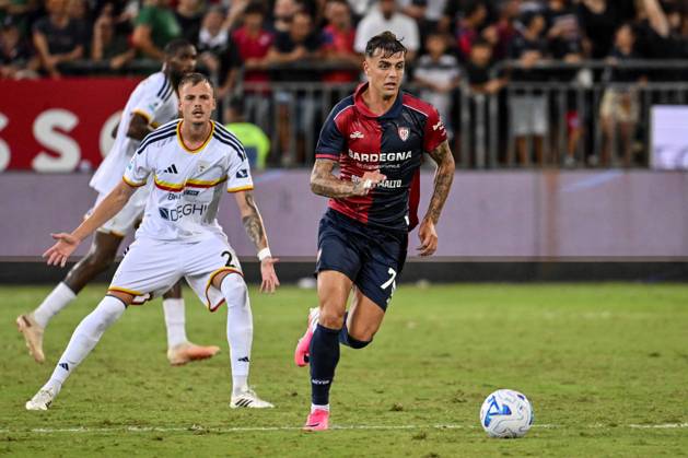 IPA88247846 - Daniel Maldini of Cagliari Calcio during the Cagliari Calcio vs. US Lecce Italian Serie A soccer match in Cagliari, Italy, on September 7, 2026 Copyright: xLuigixCanu IPAxSportx xx IPA88247846